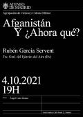 Afganistán. Y ahora, ¿qué?, Rubén García Servent
