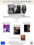 Ciclo de conciertos Manuel de Falla. Música Popular de Tradición Oral. La Saeta