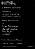 El Aperitivo del Ateneo. Encuentro con Sergio Ramírez, Premio Cervantes de Literatura, 2017 contra la "quema de libros"