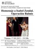 Homenaje a Isabel Zendal. Operación Balmis