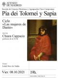 Las mujeres de Dante. Pia dei Tolomei y Sapia. Chiara Cappuccio