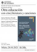 Presentación del libro "Otra educación con cine, literatura y canciones". Jaume Martínez Bonafé y Jaume Carbonell