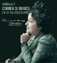Exposición de la obra bibliográfica de Carmen de Burgos