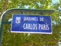 Homenaje a Carlos París y concesión de su nombre a los Jardines de Tetuán